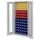 kast met sleufplaat m. bakken,HxBxD 1950x1000x410mm,86bakken PE