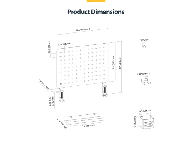 Stalen Gereedschapsbord met Accessoires
