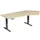 Elektrisch in hgte vst. hoekbureau,HxBxD 730-1230x2166x1130mm