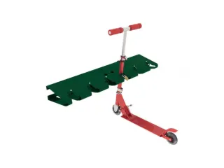 Steprek voor 6 steppen L 990mm eenzijdig RAL6005 - 2