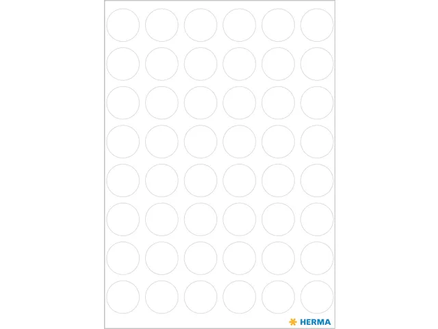 HERMA 1860 Multipurpose etiketten Rond 13mm Wit 240 stuks