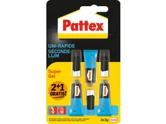 Super Gel secondelijm 3 g 2 + 1 gratis op blister