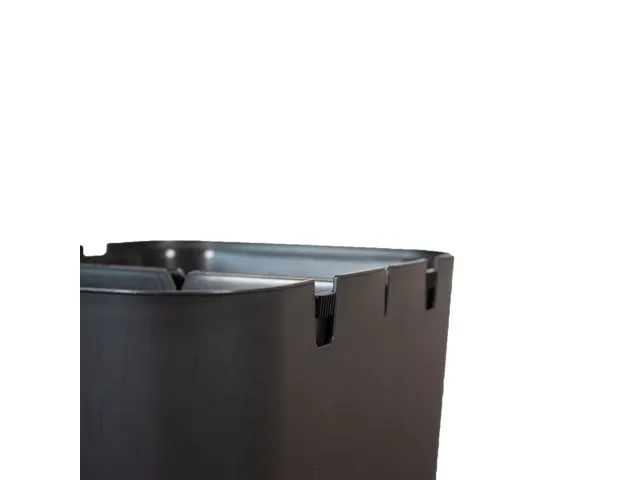 Duurzame Afvalbak BonTon CircuBin 20+20 liter Open zwart