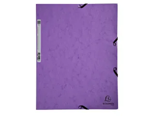Elastomap Exacompta Aquarel A4 3 kleppen 400gr glanskarton lila - 2