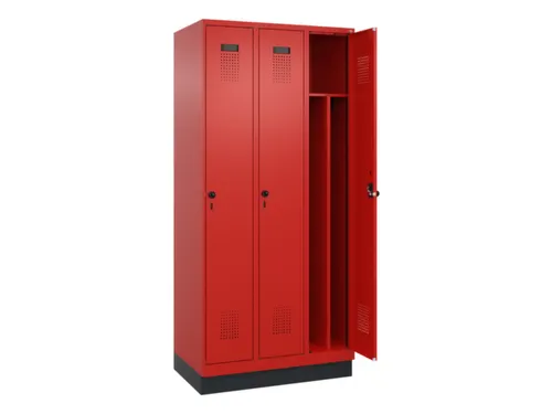 locker voor scheiding van kleding,HxBxD 1950x900x500mm,3vak
