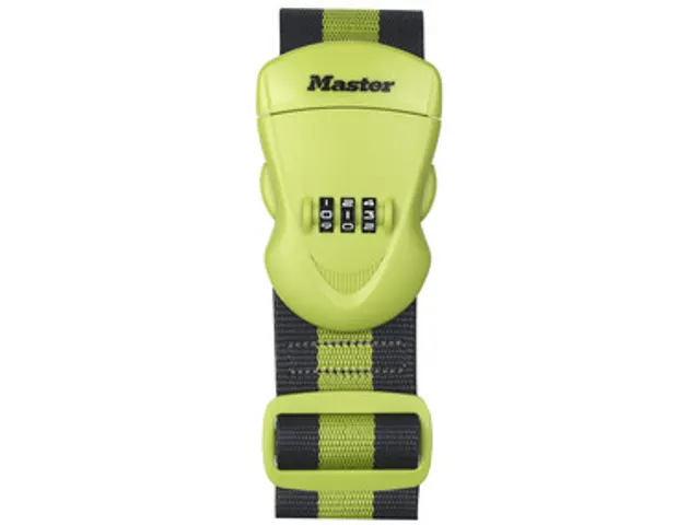 Kofferriem MasterLock cijfersl groen/zwart