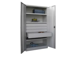 Materiaalkast Staal 1950x1040x630mm Zonder Scheidingswand 3legborden - 1