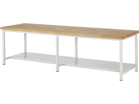 werkbank,HxBxD 840-1040x3000x900mm,beukblad,draagverm. 1250kg