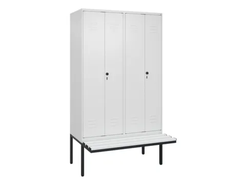 locker voor scheiding van kleding,HxBxD 2120x1200x815mm,4vak