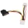 SATA naar LP4 Verloopkabel Voeding met 2 extra LP4