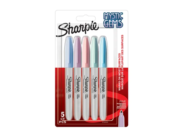 Viltstift Sharpie Fijne punt Mystic Gems blister à 5 kleuren