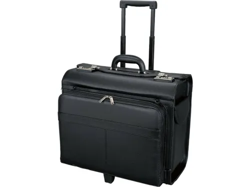 Pilotenkoffer Alassio 42x45x26 cm san remo zwart kunstleer
