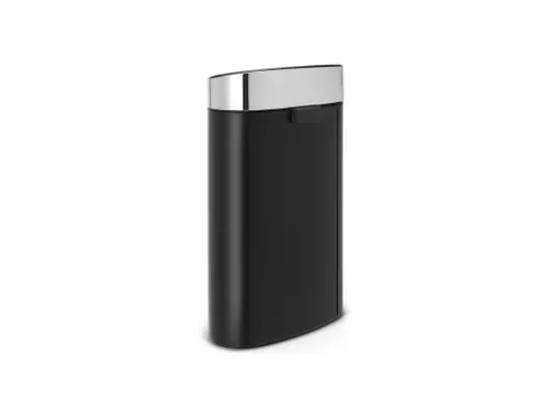Touch Bin New 40 Liter Mat Zwart Mat Rvs