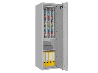 sleutelkluis,HxBxD 1400x400x420mm,448haak,legborden,romp RAL7035 - 5