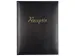 Receptiealbum Kangaro zwart met vakverdeling 26x21cm