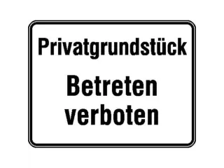 verbodsbord,Privéterrein - Betreden verboden,aluminium gemerkt - 1