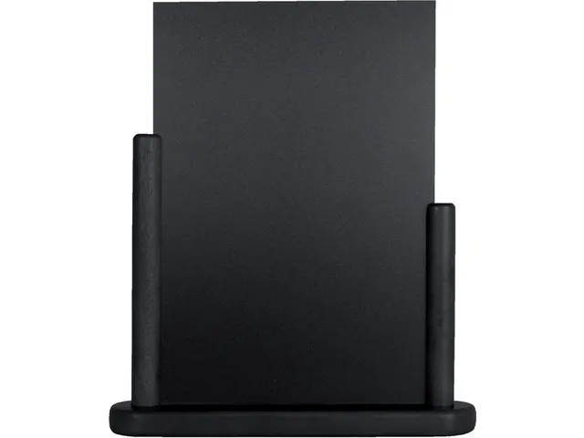 Ardoise de table Securit 230x200x60mm bois noir
