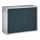 Hangkast 600x800x300mm 1 Verstelbaar Legbord Ral 7035 Front Ral 7016
