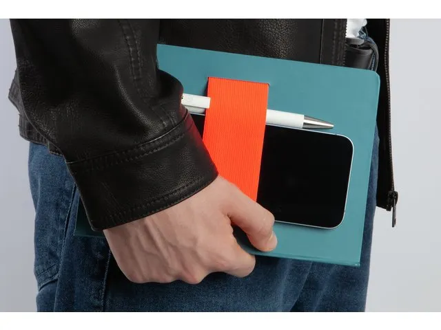 Carnet Sigel Linescape Neo A5 bleu/papaye à couverture rigide