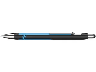 Balpen Schneider Epsilon XB huls zwart/blauw, blauwschrijvend - 1