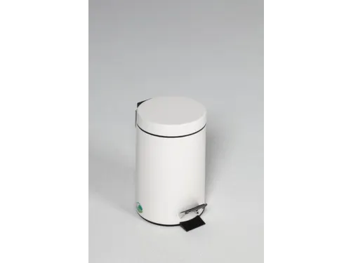 pedaalemmer,5l,HxØ 285x205mm,binnenbak kunststof,romp staal wit