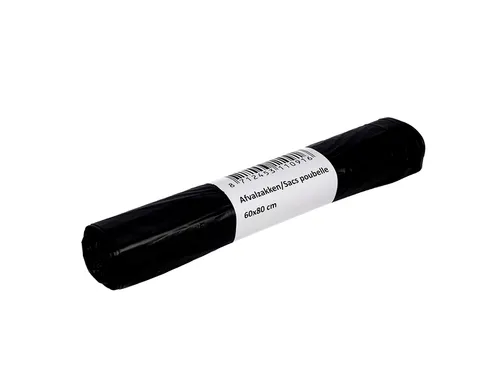 Afvalzak Cleaninq 60x80cm HDPE T23 60 Liter zwart