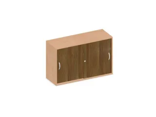 Schuifdeurkast,Decor Romp Beuken,Decor Front Noten - 1