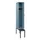 locker met bank,HxBxD 2120x300x815mm,1vak,vak B 300mm,draaigrendel