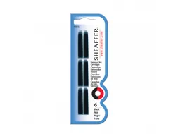 Inktpatronen SHEAFFER zwart 6 stuks op blister