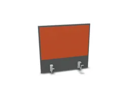 opzetpaneel bureau aanbouw achter MS-donkergrijs BN3012-oranje 600mm