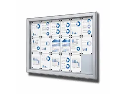 Vergrendelbaar Notitiebord Outdoor Extra Diep 18xA4