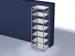 rayonnage modulaire,rayonnage départ,HxlxP 3000x1060x835mm