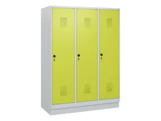 schoollocker,HxBxD 1630x1200x500mm,3vak,vak B 400mm,draaigrendel - 2