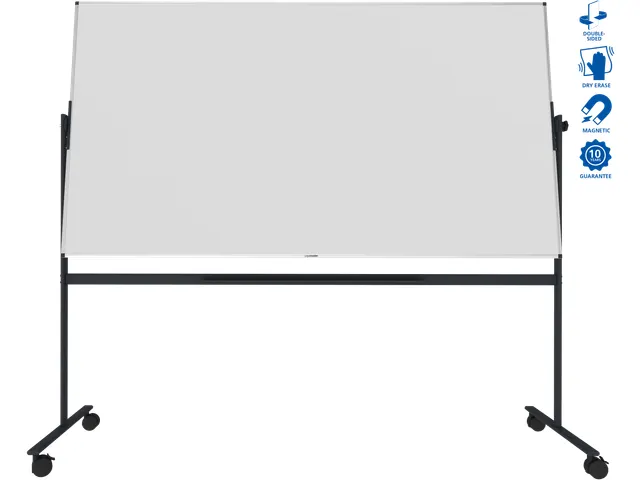 Tableau blanc Legamaster UNITE Inclinable 120x220cm Base noire