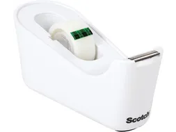 Plakbandhouder Scotch C18 wit + 1rol magic tape 19mmx33m