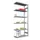 Rvs Inhaakstelling Aanbouw 2500x1010x435mm 6legborden Vaklast 200kg