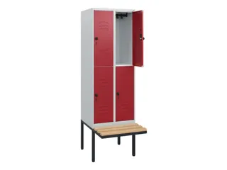 Dubbeldekse dekenkist,HxBxD 1950x600x815mm,2x2vak.,vak B 300mm - 2