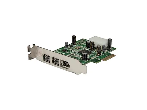 3-poort 2b 1a Low Profile 1394 PCI Express FireWire Adapterkaart