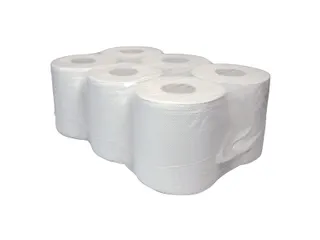 Centerfeedrol 2-laags Gerecycled Wit 130m Poetspapier - 1