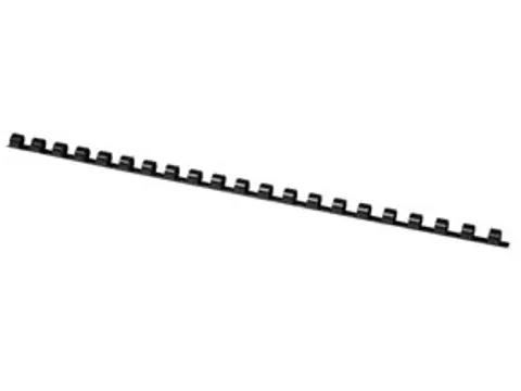 Bindrug Kunststof Zwart 8mm 21 Rings Doos 100 Stuks