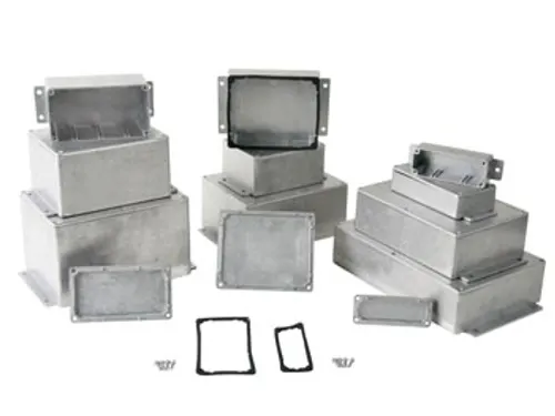 Waterdichte Gegoten Aluminium Behuizing Met Flens