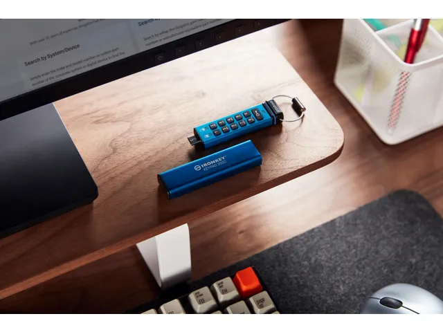 256GB USB-C IronKey Keypad 200C, FIPS 140-3 Lvl 3 (aangevraagd) AES-25