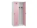 locker voor scheiding van kleding,HxBxD 1850x800x500mm,2vak
