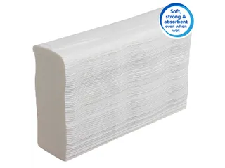 Handdoek Scott Slimfold m-vouw 1-laags 19x29,5cm wit 16x110stuks 5856 - 5