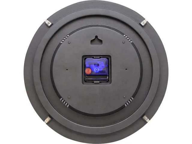 Wandklok NeXtime 35cm bol glas wit 'Basic Dome' streep/cijferaanduidin