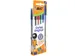 Balpen Bic Cristal medium assorti blister à 5 stuks