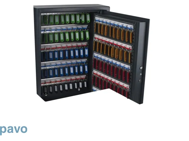 Sleutelkast Pavo high security 100 haken 550x400x120mm elektronisch
