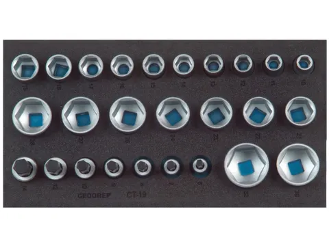 1500 CT1-19 Set doppen 1/2 inch,zeskant,in controlegereedschapmodule