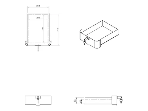 Bento desktop locker 503 Zwart