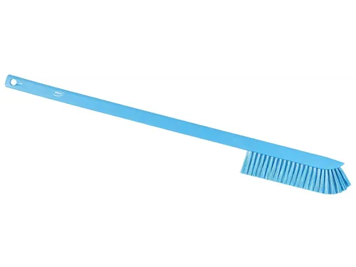 Vikan Hygiene precisieborstel lange steel 600mm medium vezels Blauw